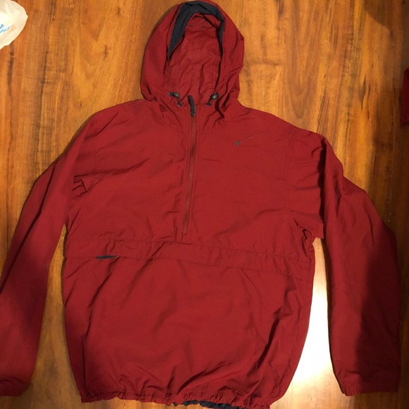 Vintage Red Windbreaker, Custom Hand painted Art - Picture 6 of 6